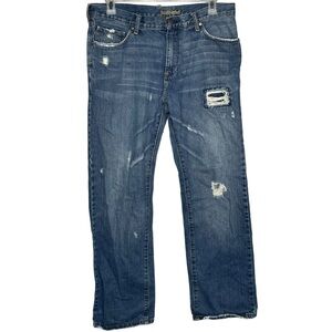 Bullhead jeans men’s size 34 relaxed slouchy straight leg distressed baggy